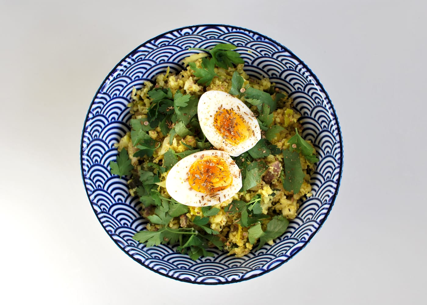 Cauliflower rice kedgeree